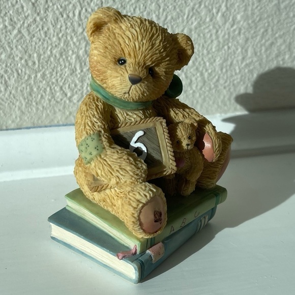 CHERISHED Teddies - Age 6 Chalking Up Six Wishes Bear by Enesco - Picture 2 of 5